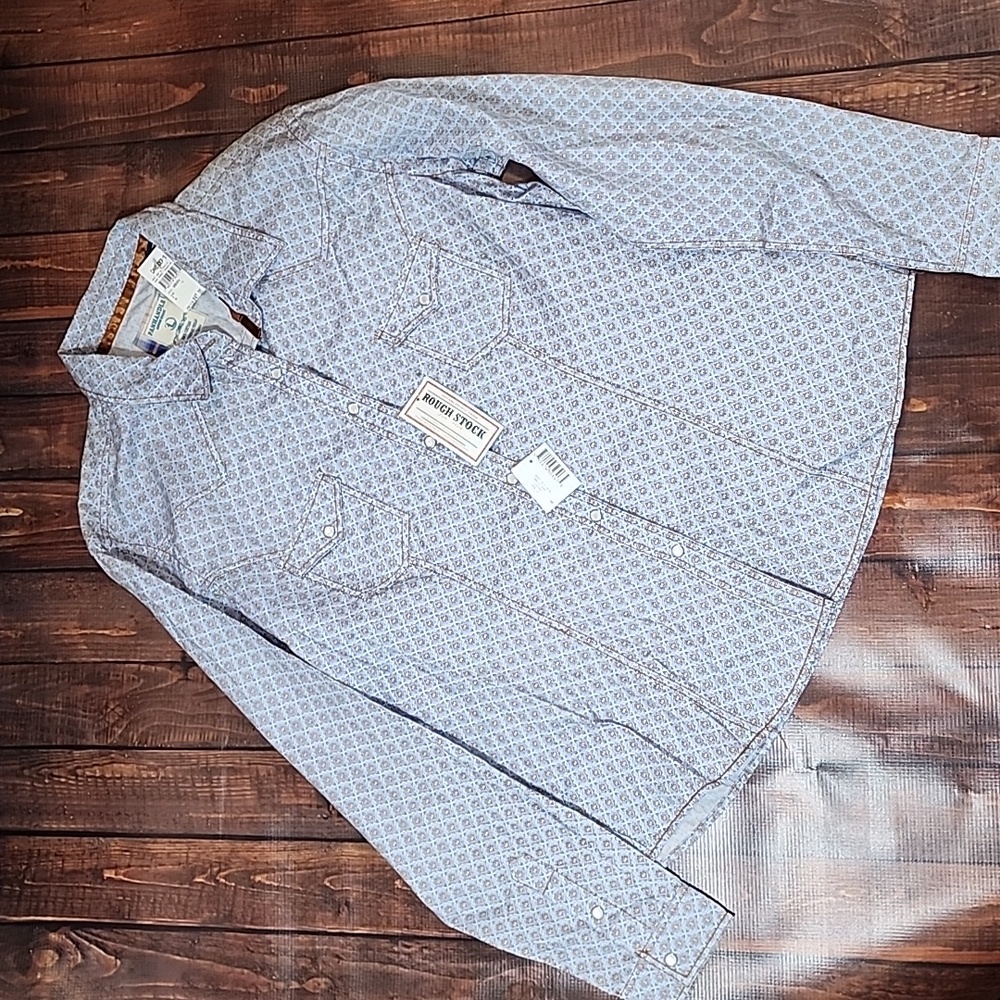 New With Tags womens pearl snap western long sleeve shirt
